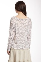 Thumbnail for your product : Allen Allen Animal Print Long Sleeve Tee