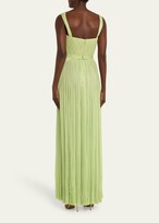 Thumbnail for your product : J. Mendel Rosette Hand-Pleated Chiffon Gown