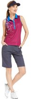 Thumbnail for your product : Callaway Sleeveless Printed Button-Front Top