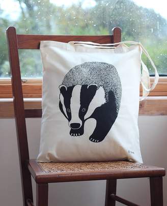 Bird Badger Print Tote Bag