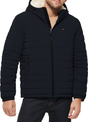 Tommy Hilfiger Mens Heavyweight Quilted Sherpa Hooded Parka : :  Clothing, Shoes & Accessories