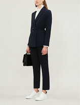 Thumbnail for your product : Claudie Pierlot Buckled regular-fit crepe blazer