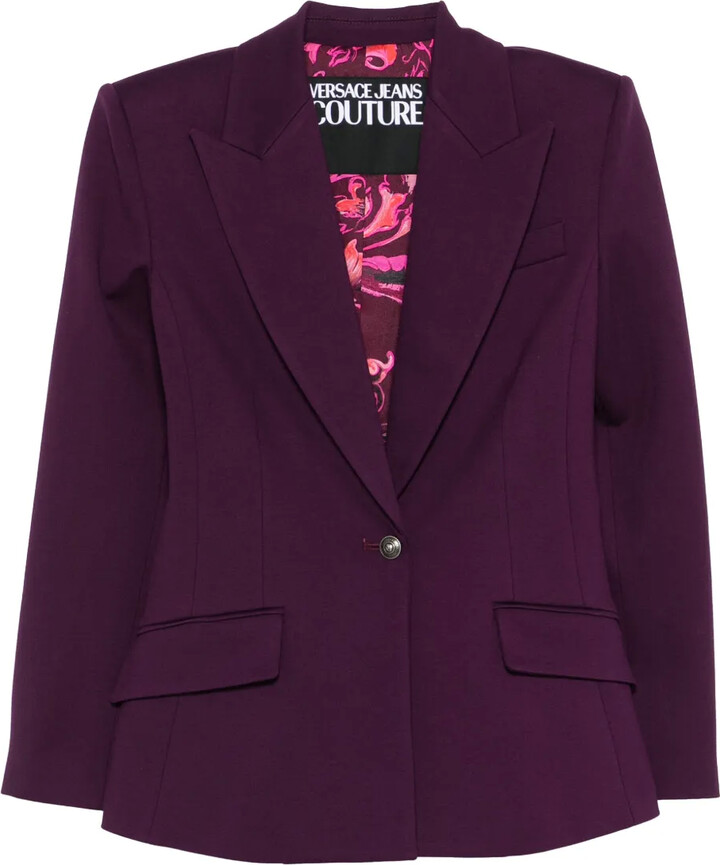 Versace Jeans Couture Single-Button Notched-Lapels Blazer