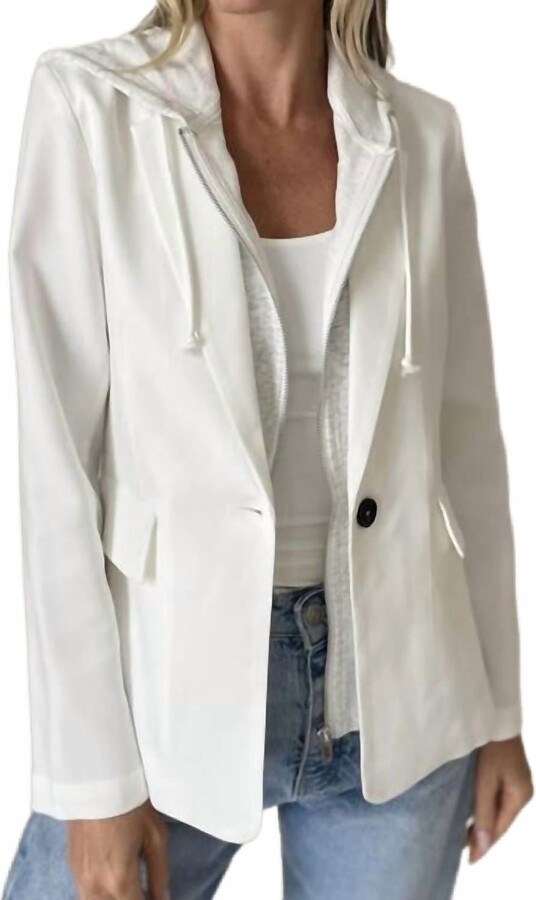 SIX/FIFTY Drew Blazer In Dove White