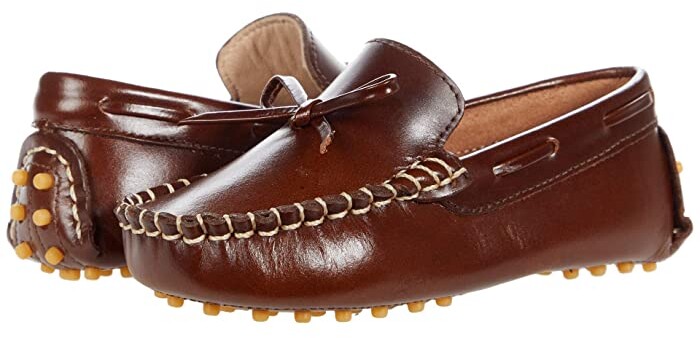 Ahannie Boys Hook & Loop Loafer Shoes,Toddler/Little Kids Casual Comfort Slip on Moccasin Driving Style Boat Shoe 