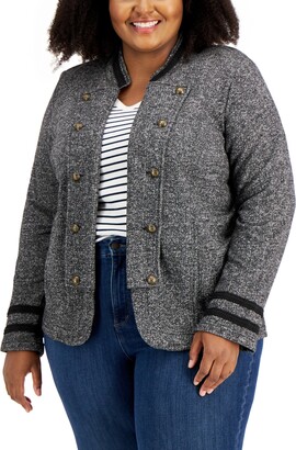 Tommy Hilfiger Faux-fur Hooded Sweater, Created For Macy's in Gray