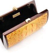 Thumbnail for your product : Rocio crocodile-effect clutch bag
