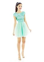 Thumbnail for your product : Trixxi Sequin Tulle Short Dress