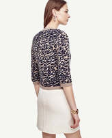 Thumbnail for your product : Ann Taylor Leopard Pocket Cardigan