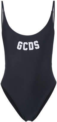 Gcds logo scoop back swimsuit