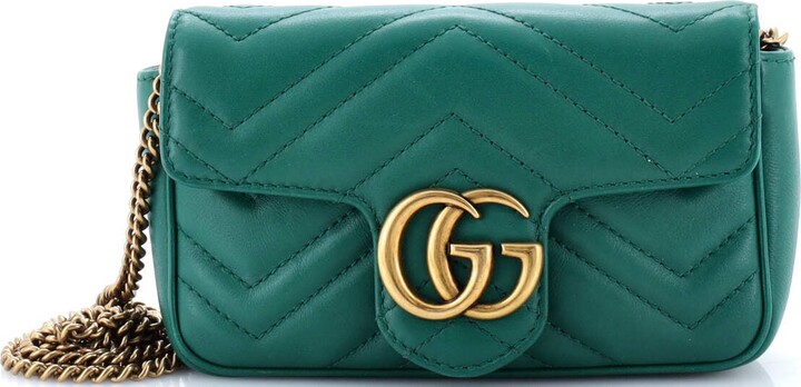 Gucci GG Marmont Flap Bag Matelasse Leather Super Mini