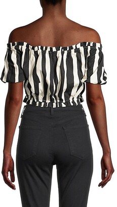 Milly Natalia Abstract Zebra Top
