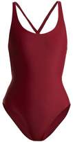 Thumbnail for your product : JADE SWIM Asterik Cross Strap Swimsuit - Womens - Burgundy