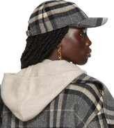 Thumbnail for your product : Totême Check Wool Doublé Baseball Cap