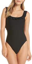 Thumbnail for your product : J.Crew Ruffle Scoop Back One-Piece Swimsuit