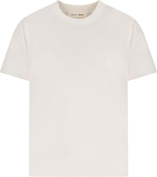 Essentials Logo Embroidered Crewneck T-Shirt