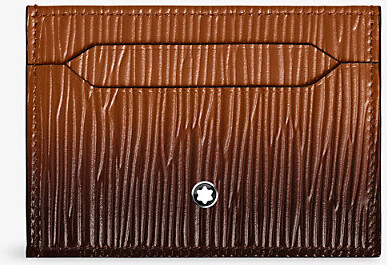 Montblanc Womens 5Cc Corteccia Sfumato Leather Card Holder