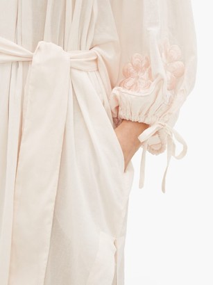 Innika Choo Embroidered Cotton Dress - Light Pink