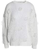Thumbnail for your product : Brunello Cucinelli Embellished Open-Knit Sweater