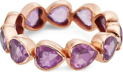 Forever Creations USA Inc. Forever Creations 14K Rose Gold 6.55 Ct. Tw. Pink Sapphire Ring