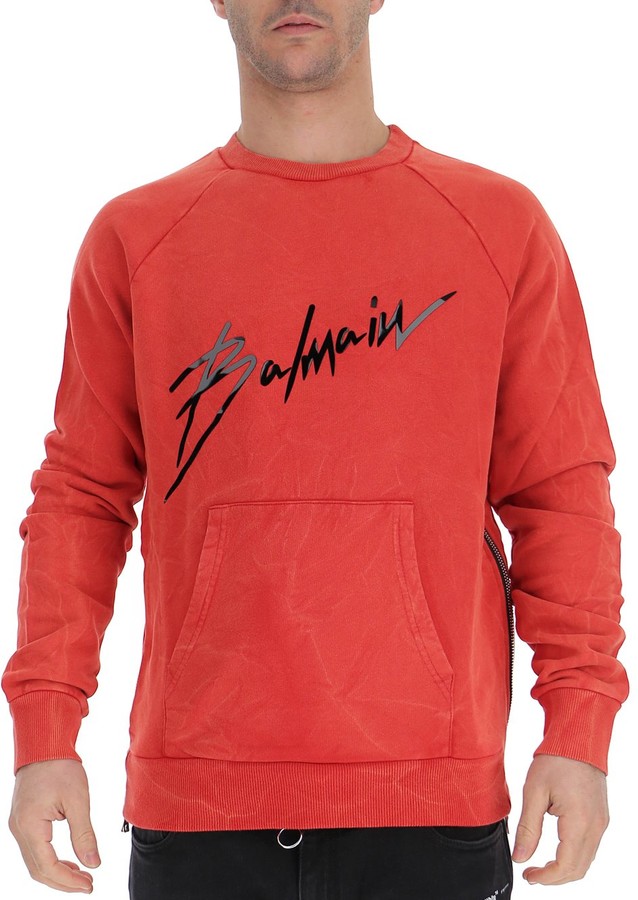 balmain signature logo sweatshirt