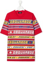 Thumbnail for your product : DSQUARED2 Kids TEEN graphic logo-print T-shirt