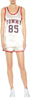 Tommy Hilfiger Satin shorts with appliquA