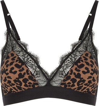 LOVE STORIES Love Lace lace-trimmed satin soft-cup triangle bra