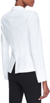 Thumbnail for your product : Lafayette 148 New York One-Button Jacket, White