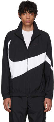 Nike Black and White Swoosh Jacket