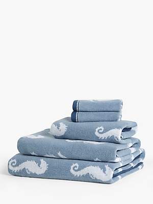 John Lewis & Partners Seahorse Towels