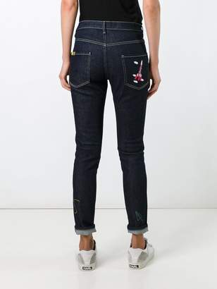 Mira Mikati embroidered rocket skinny jeans