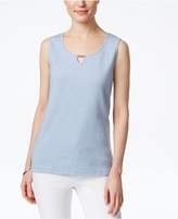 Thumbnail for your product : Karen Scott Keyhole Tank Top, Created for Macy's