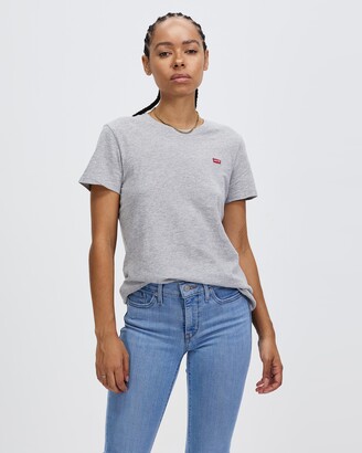 Levi's Women's Grey T-Shirts - Perfect Tee - ShopStyle