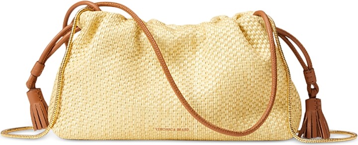 Veronica Beard Small Raffia Stash Bag