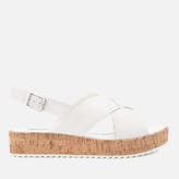 Thumbnail for your product : Dune Women's Kriss Leather Flatform Sandals - White