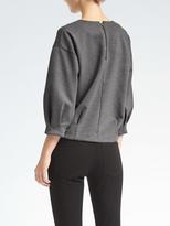 Thumbnail for your product : Banana Republic Pleated-Sleeve Couture Sweatshirt