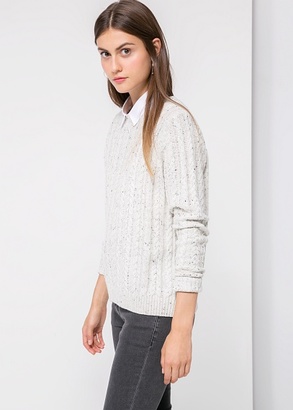 Mango Outlet Cable-Knit Sweater