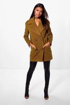 Thumbnail for your product : boohoo Georgia Oversized Collar Double Breasted Coat