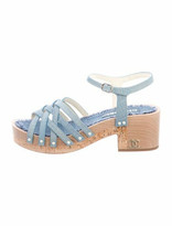 Thumbnail for your product : Chanel Gladiator Sandals Blue