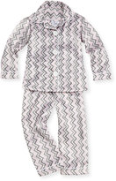 Thumbnail for your product : Swankie Blankie Chevron Plush Robe & Satin Pajamas