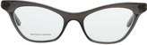 Thumbnail for your product : Bottega Veneta Cat-Eye Acetate Fashion Glasses, Dark Gray