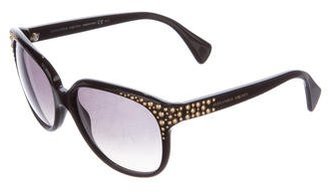 Alexander McQueen Embellished Tinted Sunglasses