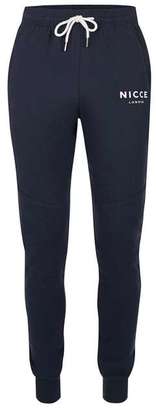 Nicce Navy Panelled Joggers
