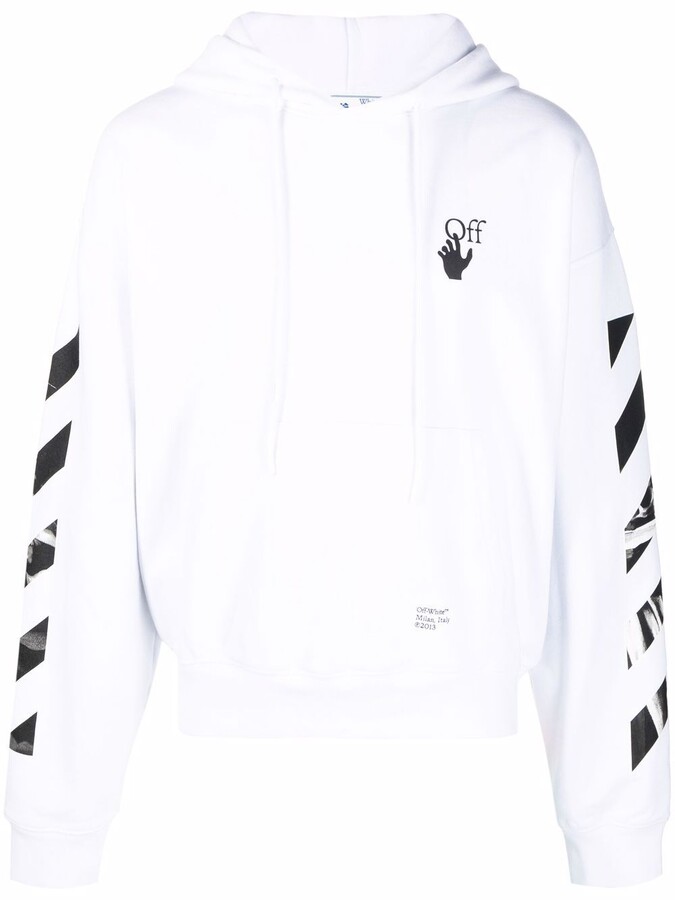 Off-White Caravaggio Arrows printed hoodie - ShopStyle