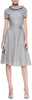 Thumbnail for your product : Carolina Herrera Short-Sleeve Cowl-Neck Dress