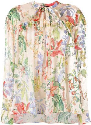 Rochas floral print blouse - women - Silk - 40