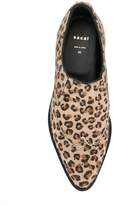 Thumbnail for your product : Sacai leopard print slip-on oxfords