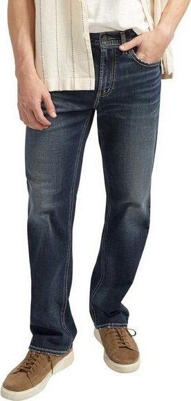 Silver Jeans Co. Men's Grayson Original Straight Jeans Indigo 405 28 30