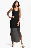 Thumbnail for your product : Vince Camuto Chiffon Overlay Tank Dress (Regular & Petite)